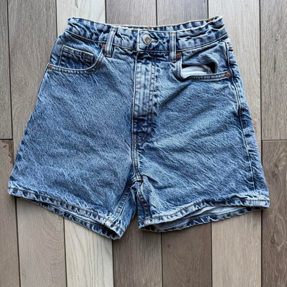 High waisted blue denim shorts highwaistedshorts